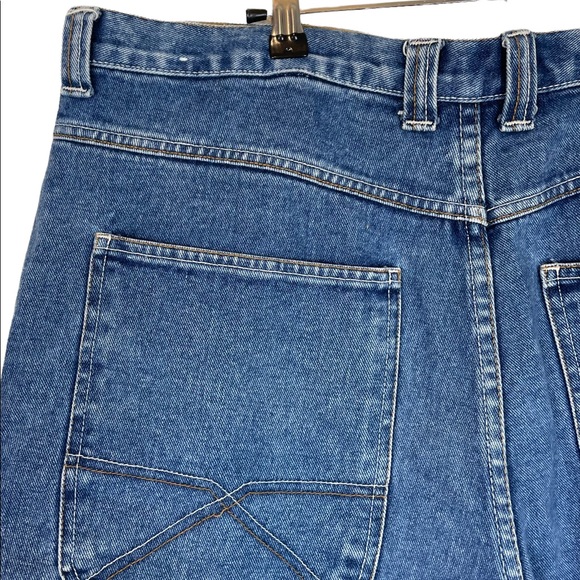 Vintage 1990s BUM Equipment Embroidered Logo Patch Spell-out Mens W38 Shorts - Picture 7 of 16